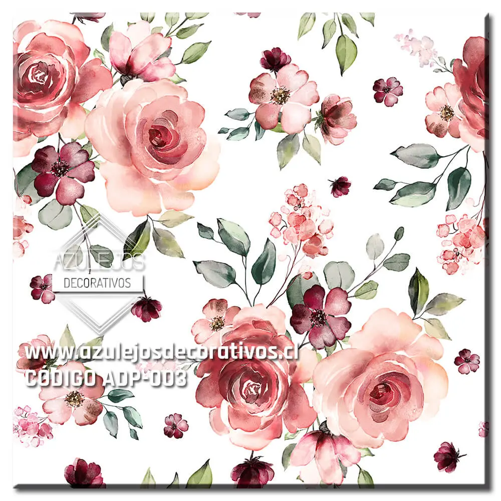 Patrón Mural Rosas