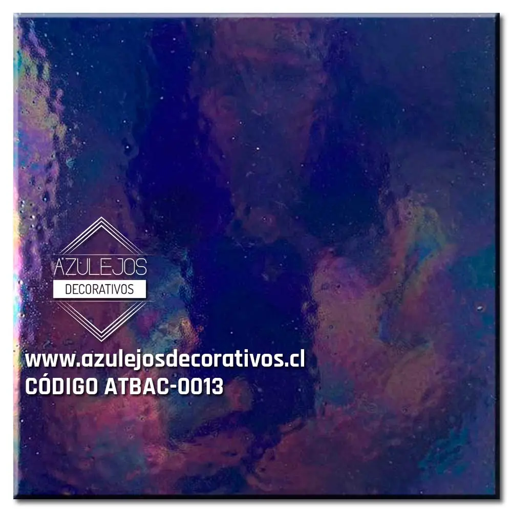 Azulejo Tornasol Azul Cobalto