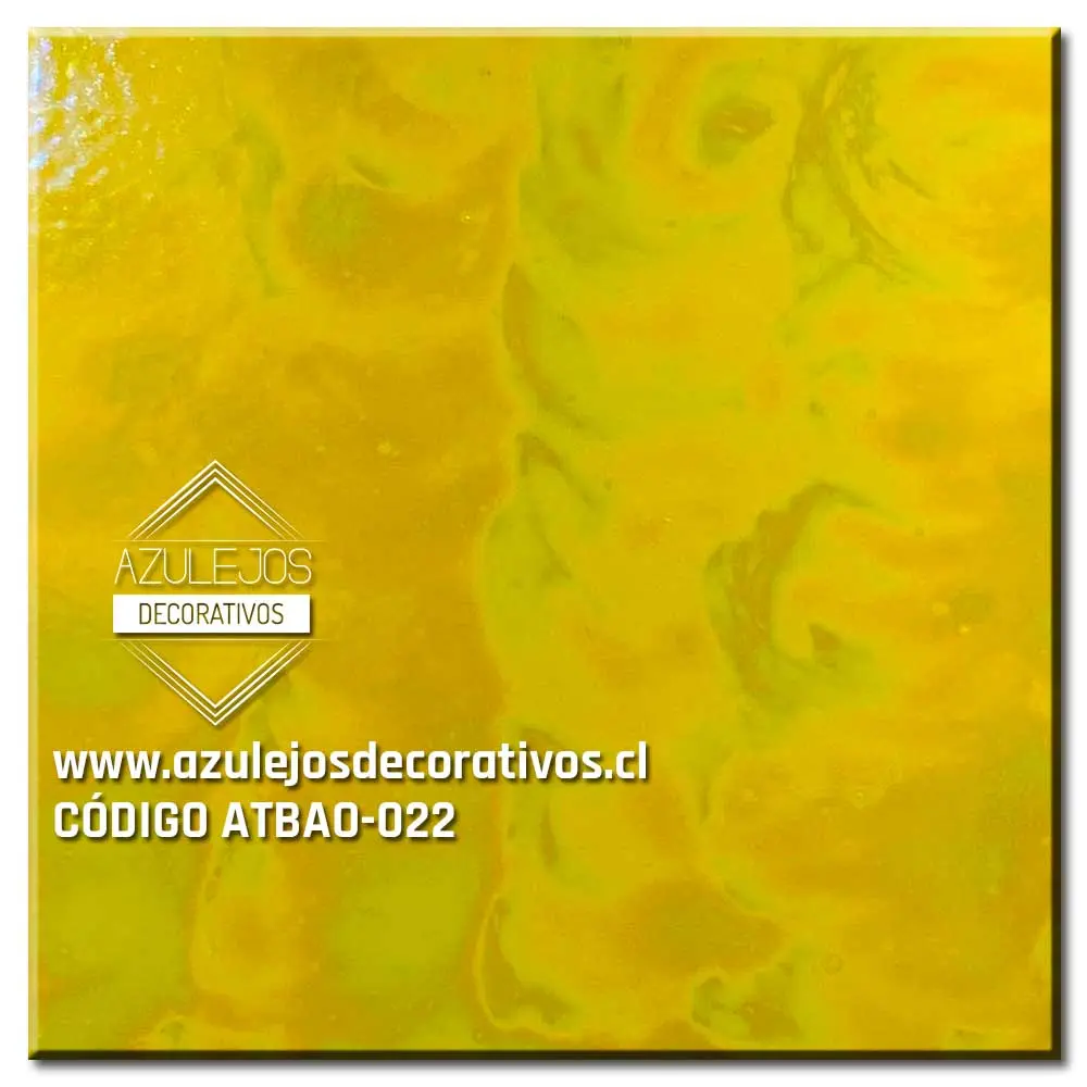 Azulejo Tornasol Amarillo Oscuro