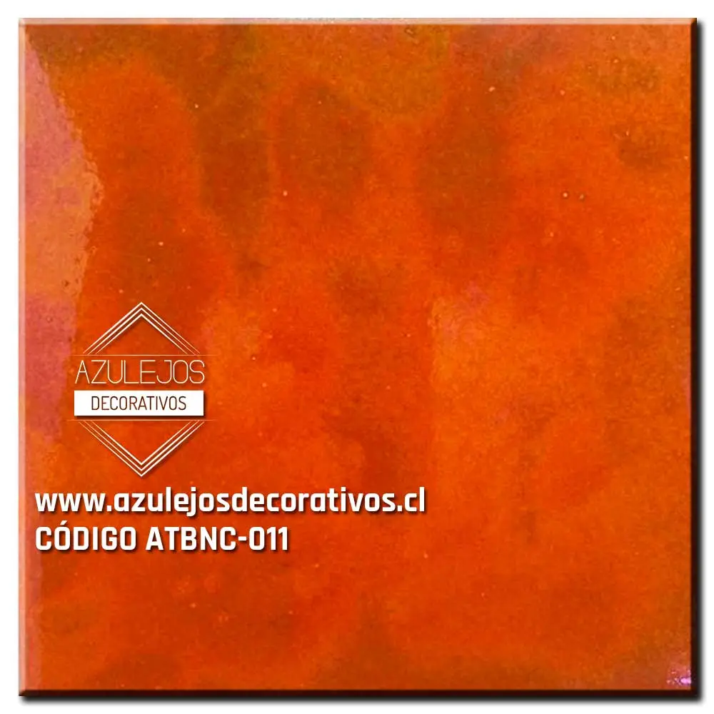 Azulejo Tornasol Naranja intenso