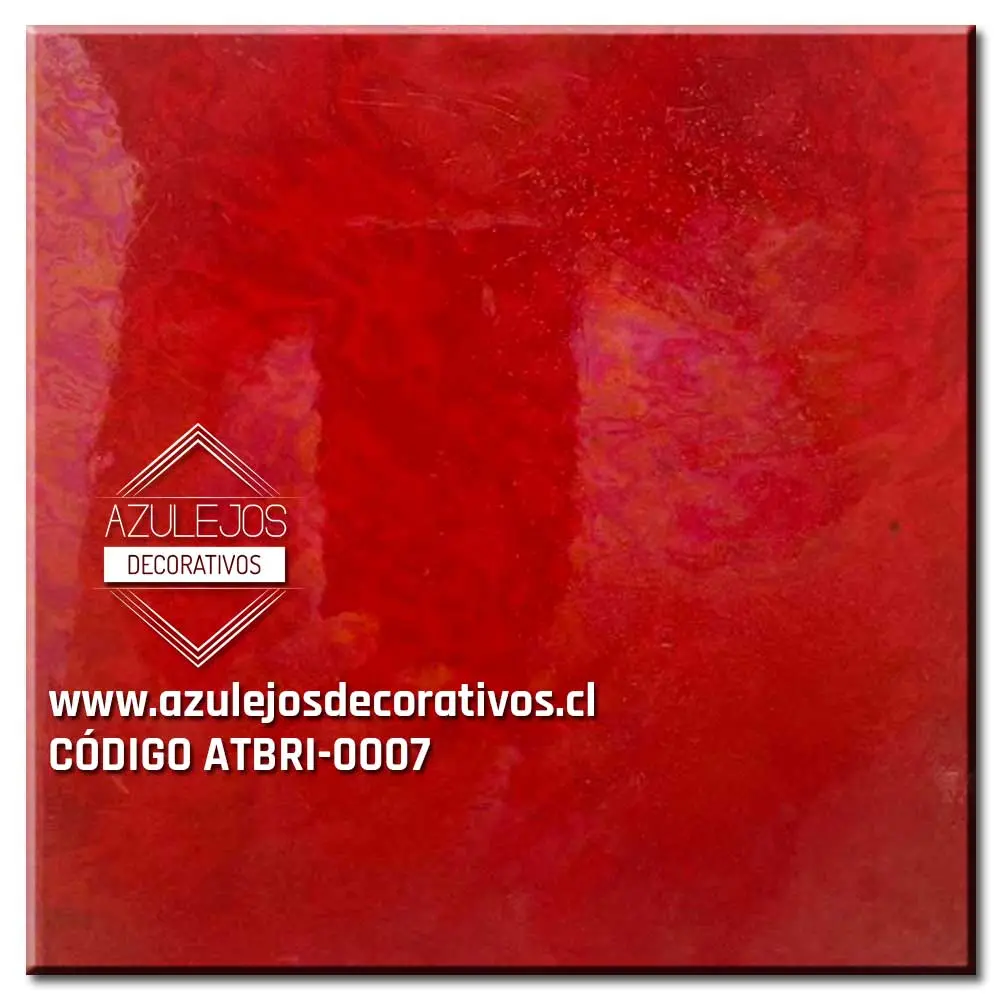 Azulejo Tornasol Rojo