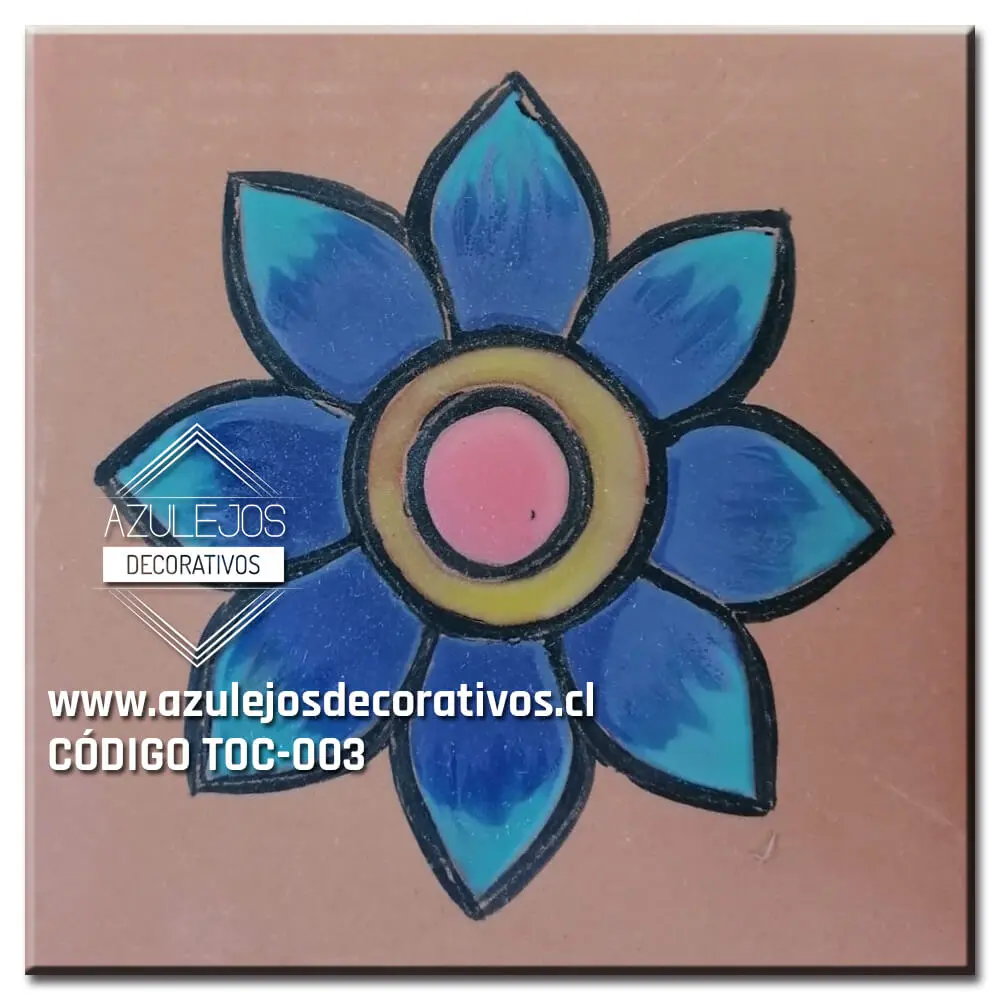 Toceto Flor Celeste Azul