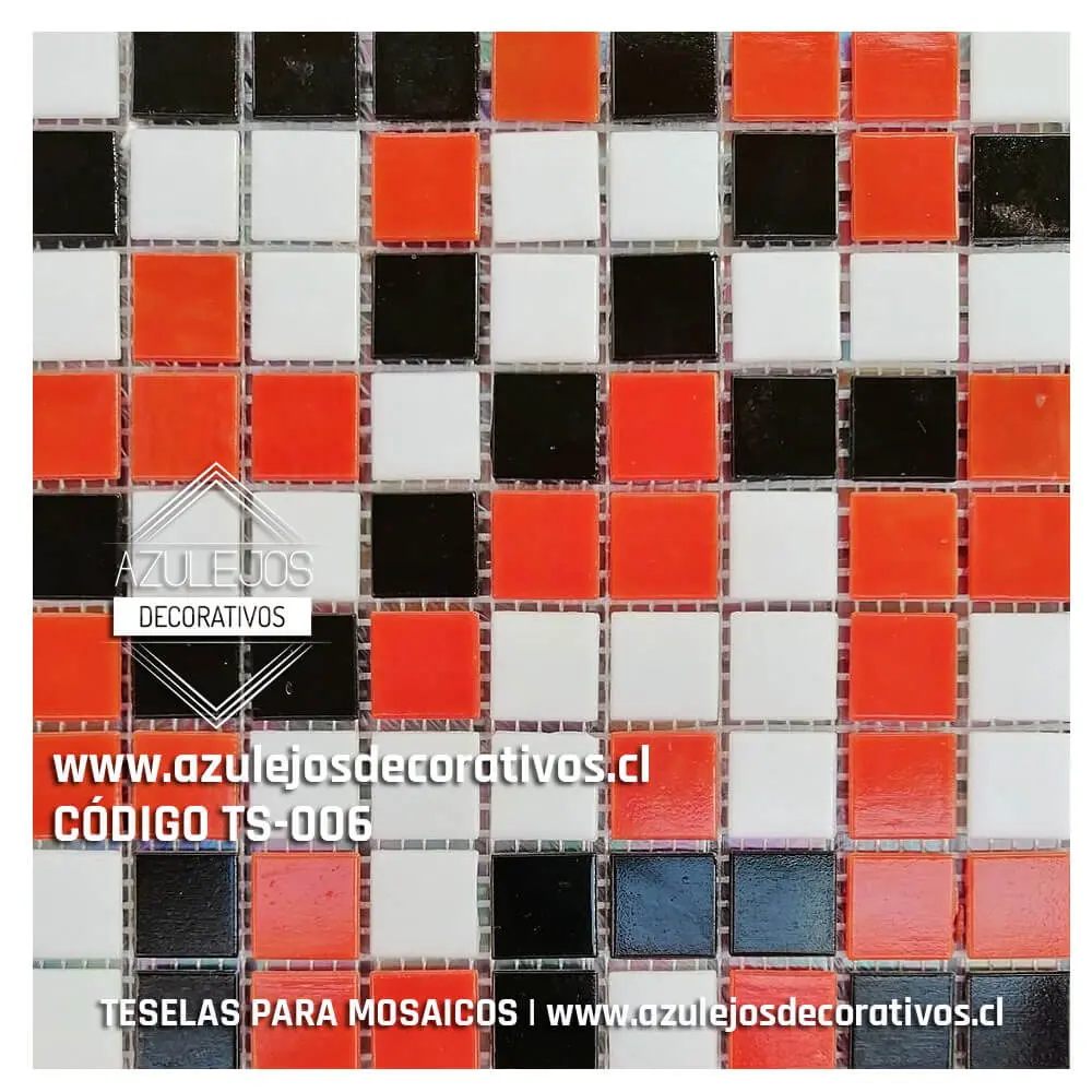 Teselas Vítreas 3 Colores Grandes