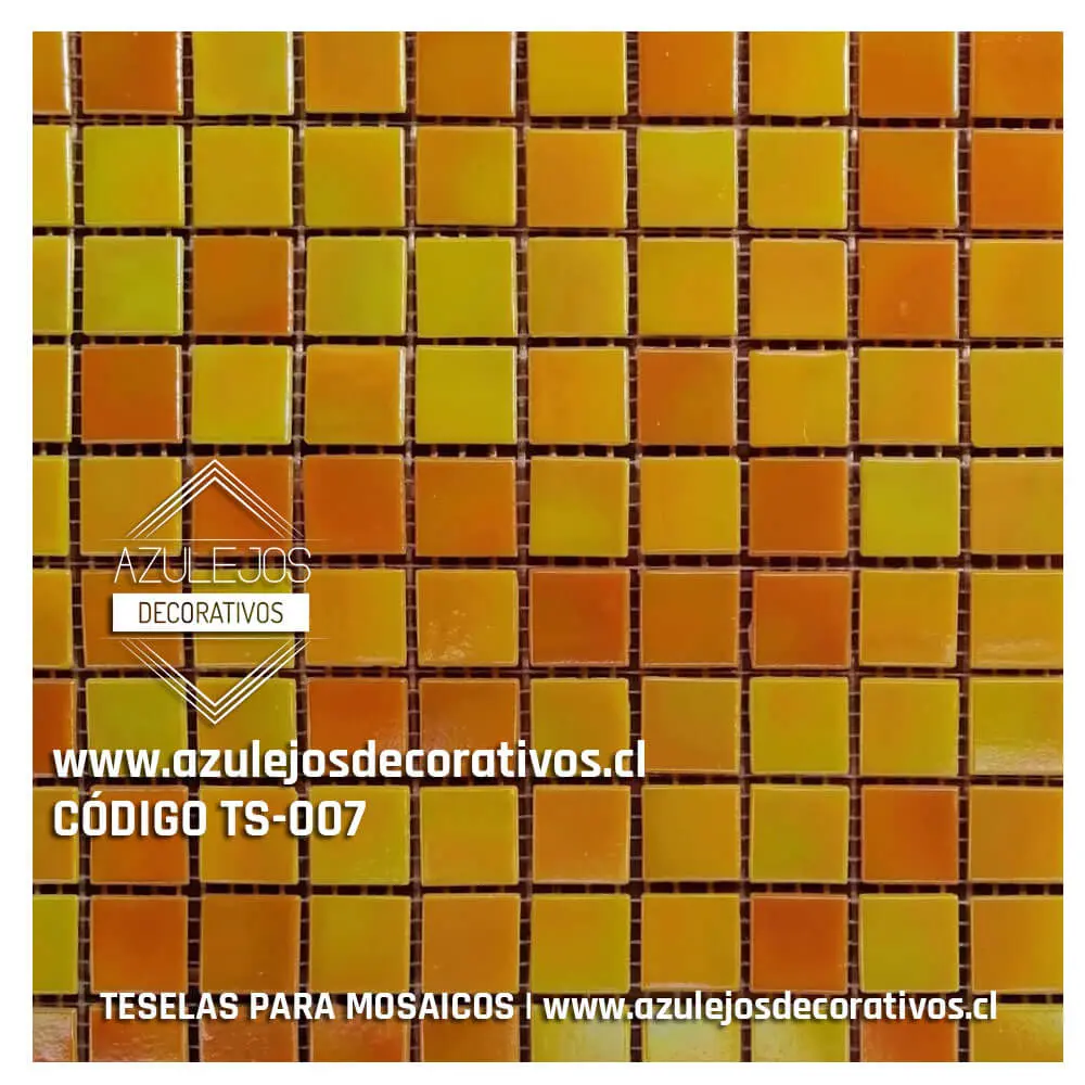 Teselas Vítreas Amarillo Grande