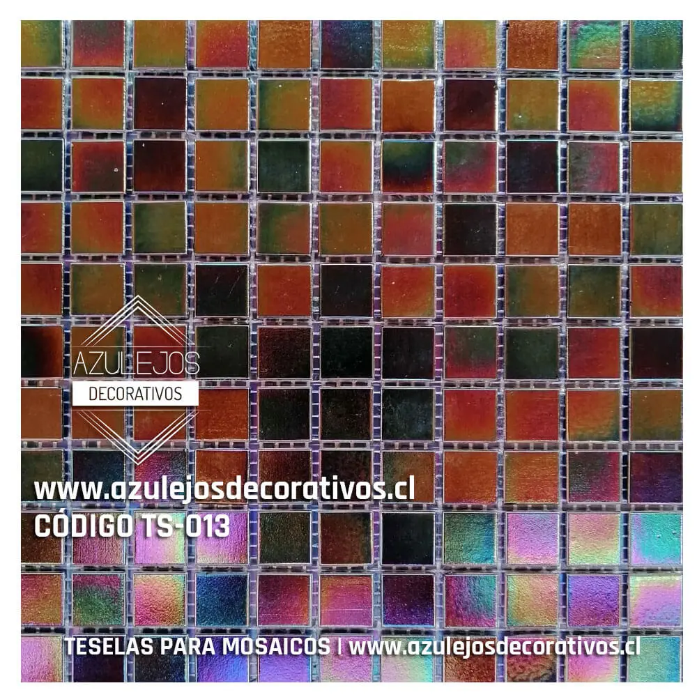Teselas Vítreas Tornasol Oscuro Grande