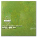 Azulejo Tornasol Verde Manzana