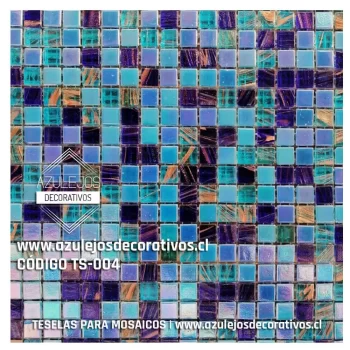 Teselas Vítreas Azul/Celeste/Varios